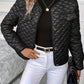 Women’s Black Quilted Jacket – Slim Fit Lightweight